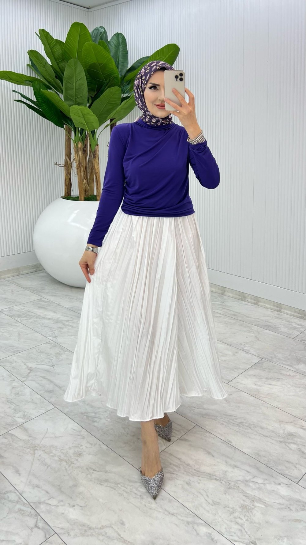 Mor Züleyha Takım Tesettür Giyim