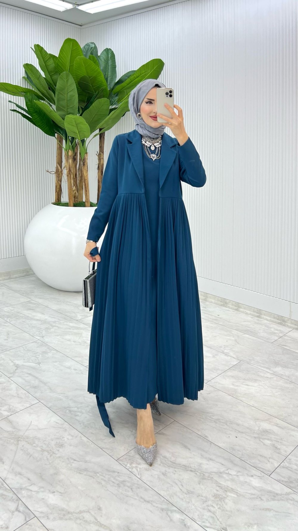 Petrol Laker Tasarım Takım Tesettür Giyim