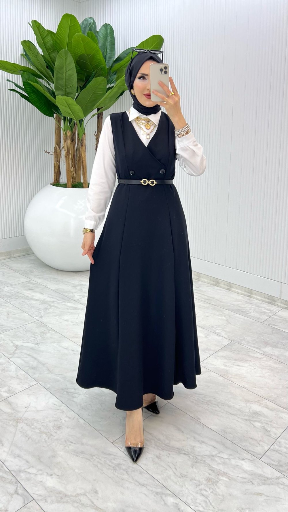 Siyah Firdevs Jile Tesettür Giyim