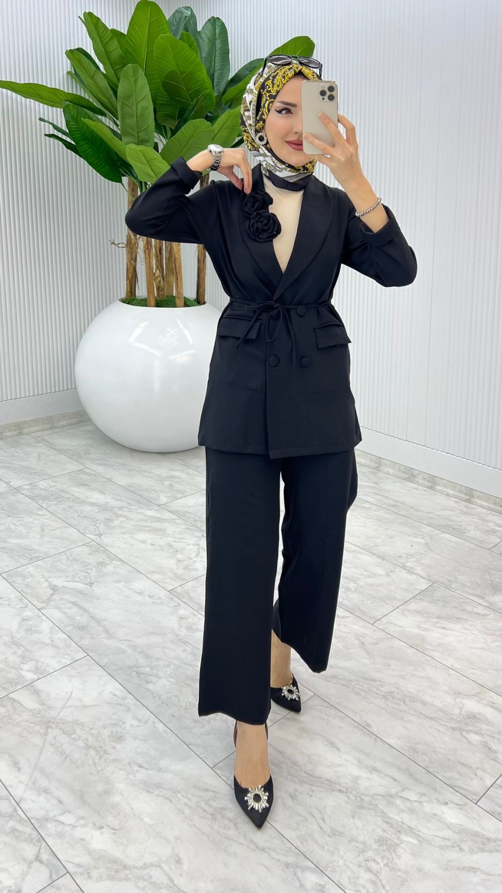 Siyah Hayal Takım Tesettür Giyim