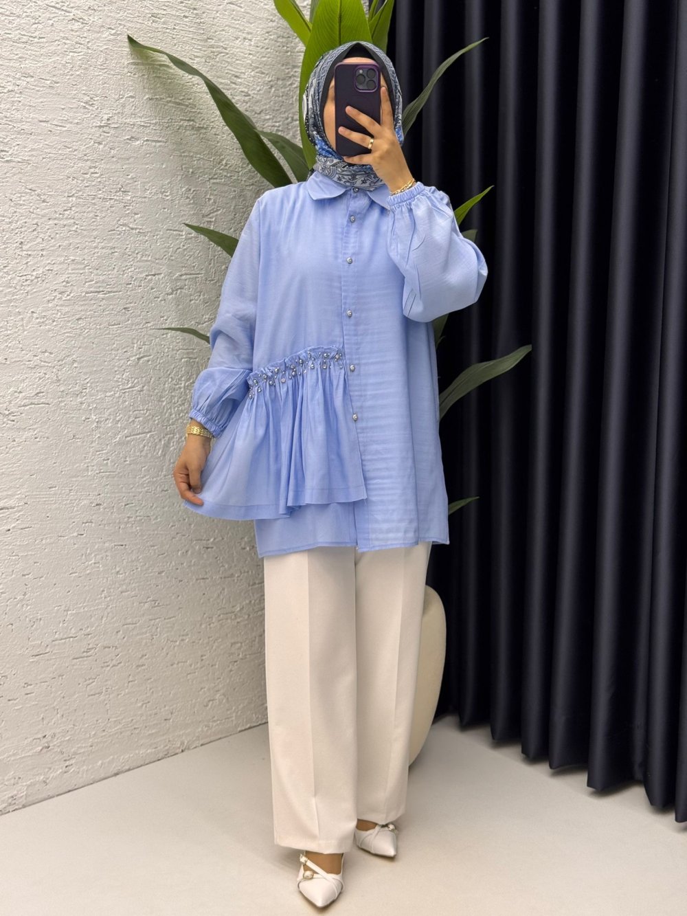 Mihra gömlek Bebe Mavisi