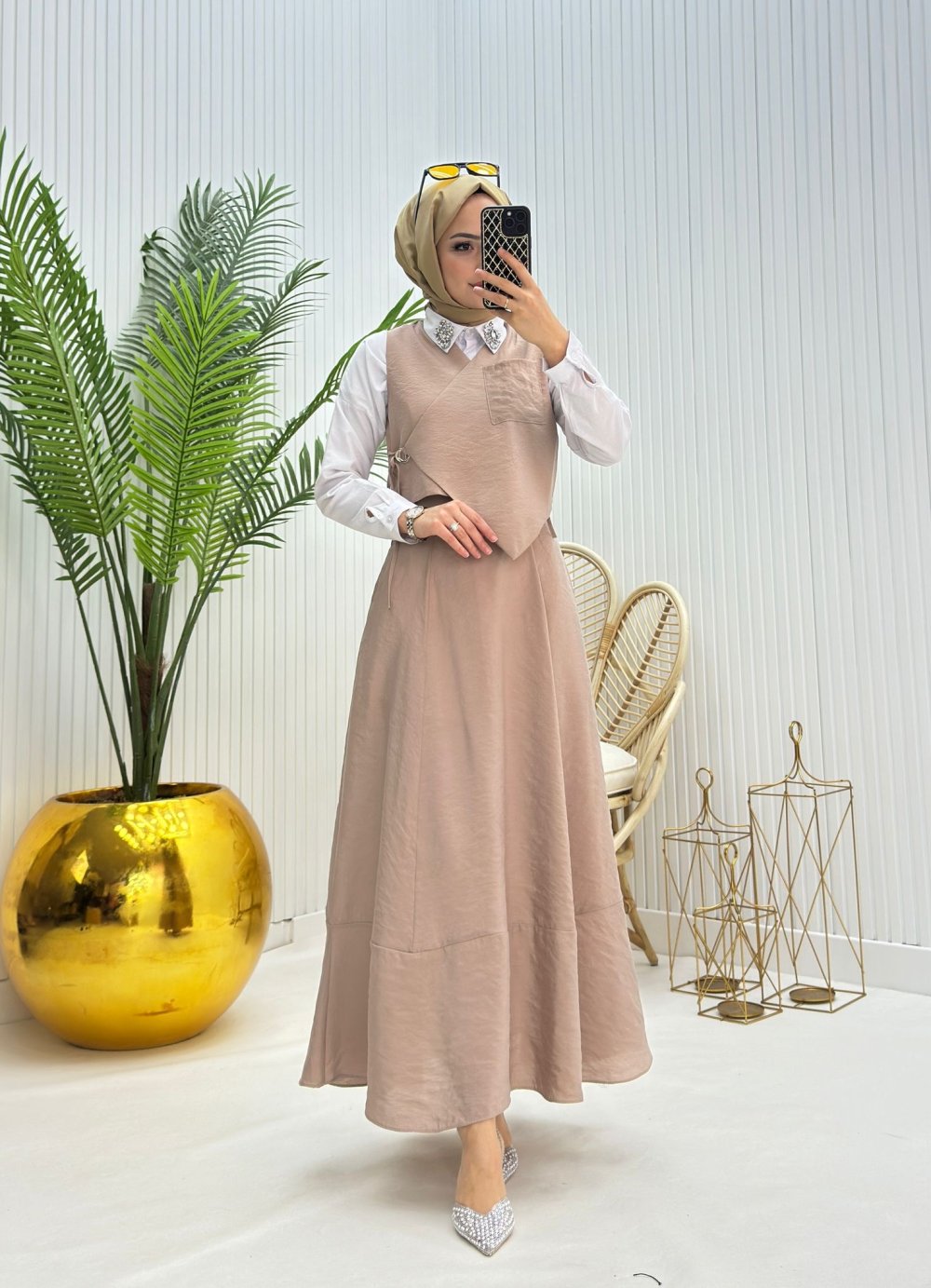 Ecrin Tesettür Takım Taş Taş