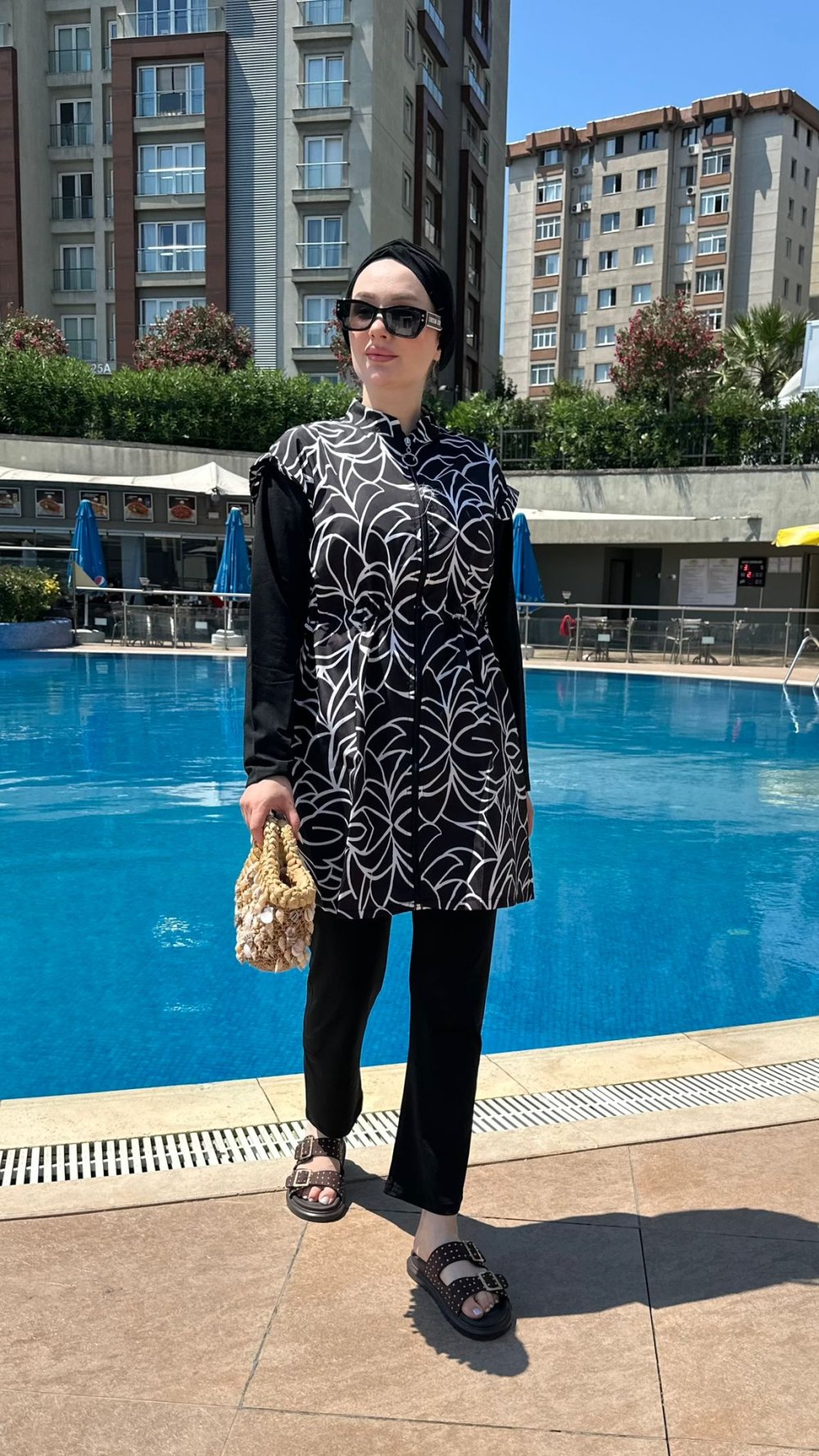 Mihrimah Tesettür Mayo Siyah Siyah