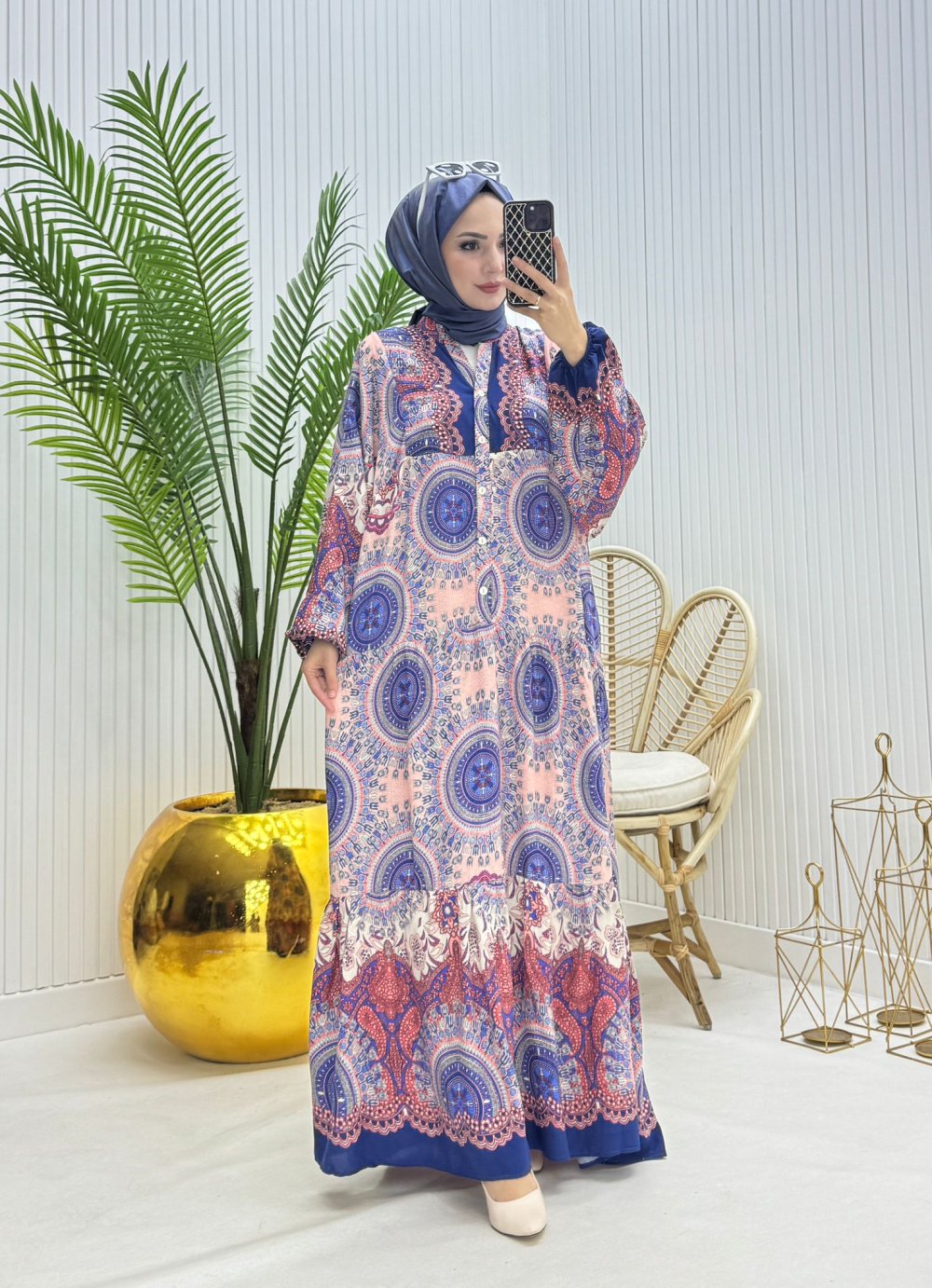 Nar Elbise Lacivert Lacivert